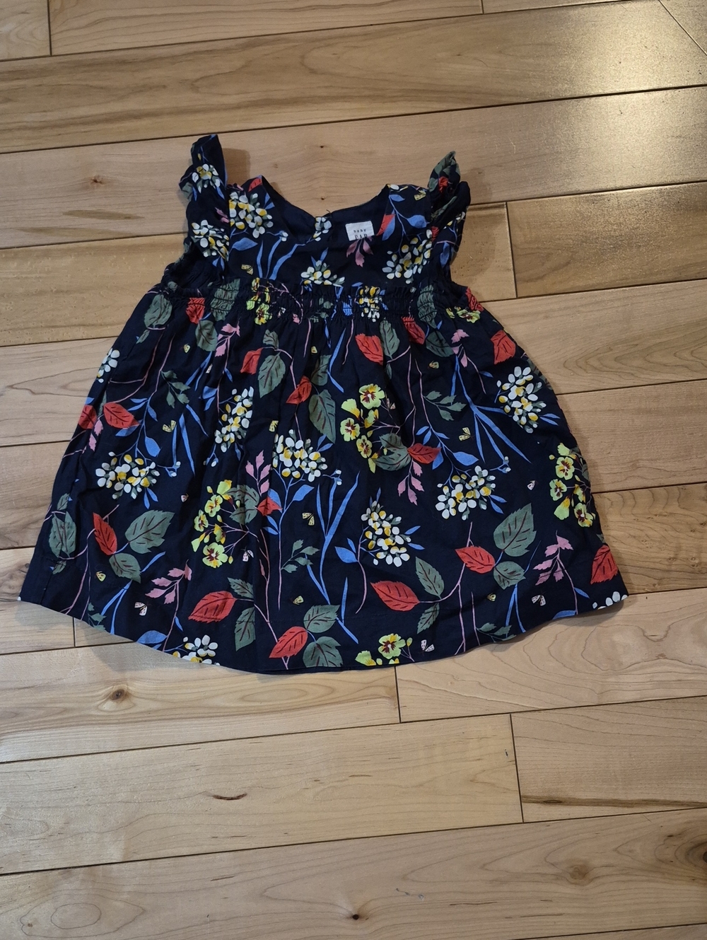 Girls Size 6-12m Gap Floral Smocked Toddler Dress